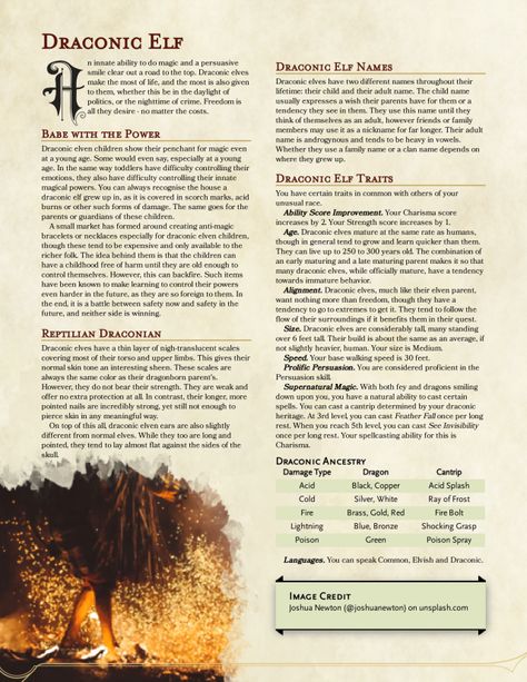 DnD 5e Homebrew — homebrewfromthevoid:  ELVEN HALF-RACES  Homebrew... Dnd Homebrew Elf Race, Dnd Elf Subrace, Races Dnd 5e, Dnd 5e Homebrew Dragonborn, Dnd Subclasses 5e, Dnd Elf Races, Types Of Fantasy Races, Dnd Half Dragonborn, Different Fantasy Races