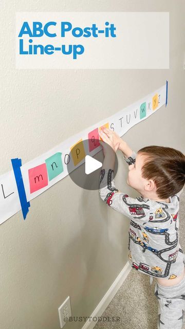 Susie Allison, M. Ed | Busy Toddler on Instagram: "🕺🏻ABC MATCHING🕺🏻 Hiding sticky notes for kids to find 😱 This buys me minutes and minutes of peace & play for days and days (especially now that my kids can hide sticky notes for each other!).
⠀⠀⠀⠀⠀⠀⠀⠀⠀
SUPER SIMPLE SETUP (and easy to make it work for your kiddo): on some white paper - this is Melissa and Doug brand from Amazon - I wrote the alphabet. On post it notes, I wrote the alphabet again (this time in lower case for a little extra fun 😉).
⠀⠀⠀⠀⠀⠀⠀⠀⠀
I hung the letters on the wall, hid the post-its in my house, and sent Matt on a mission to find them!! Oh and I also cranked up the tunes to get his little body moving ♥️♥️
⠀⠀⠀⠀⠀⠀⠀⠀⠀
You can do this with ANYTHING your child can match: letters, numbers, shapes, colors, even math pro Love Sticky Notes, Shapes Math, Write Letters, Matching Numbers, Post Its, Body Movement, Melissa And Doug, Letter Activities, Math Problems