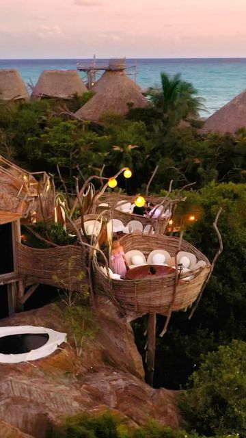 BEAUTIFUL HOTELS on Instagram: "Want to experience an elevated treehouse dining on your stay in the Mayan jungle? Welcome to Kin Toh @AZULIK, one of the most unique restaurants in the world. 🤍 Enjoy the Mayan-Mexican haute cuisine that will delight both your palate and your spirits during your stay. 😋 Bookmark this to complete an epic itinerary in Tulum! 📍 Kin Toh @AZULIK Tulum, Mexico 🎶 Cannons - Fire for You" Jungle Canopy, Tulum Restaurants, Azulik Tulum, Unique Restaurants, Wild Spirit, Tulum Mexico, Beautiful Hotels, Caribbean Sea, Hotel Design