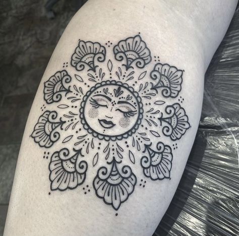 Ornamental Animal Tattoo, Sun Arm Tattoo, Snowglobe Tattoo, Snowman Tattoo, Positivity Tattoo, Flash Tats, Neck Tattoos, Ink Inspiration, Doodle Ideas