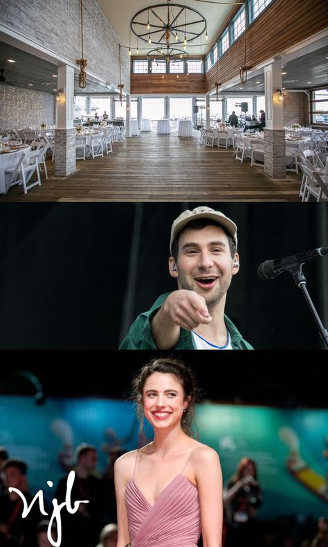 New Jersey Long Beach Island Wedding Venue, Parker's Garage LBI Wedding Venue, Celebrity Wedding and NJ Wedding. Jersey Shore Wedding, Celebrity Couple, Margaret Qualley, Jack Antonoff, Long Beach Island, Celebrity Wedding, Coastal Wedding, Jersey Shore, The Details