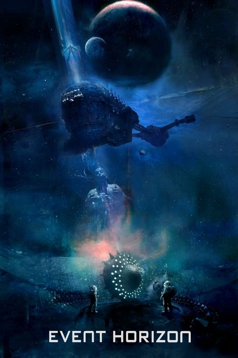 Event Horizon by Christopher Shy   #4500pixels Event Horizon Movie, Design Movie Poster, Sci Fi Horror Movies, Fan Poster, Event Horizon, Horror Posters, Horror Movie Art, Cosmic Horror, Sci Fi Horror