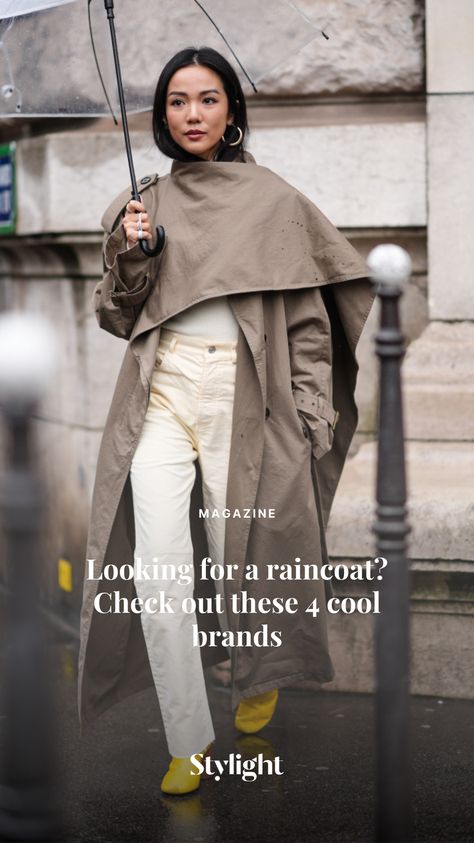 Looking for a cool but still functional raincoat? Then check out these 4 brands that will keep you dry (and stylish). 

#raincoat #raincoatbrand #rains #stutterheim #rainjacket Rain Coat Outfits, Stutterheim Raincoat, Stylish Raincoats, Raincoat Outfit, Rain Coat, Brand You, Rain Jacket