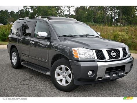 2004 Smoke Metallic Nissan Armada LE #72040793 Photo #6 | GTCarLot.com - Car Color Galleries Nissan Armada, Car Colors, Photo Archive, Metallic Colors, House Colors, Nissan, Suv Car, Cars, Color