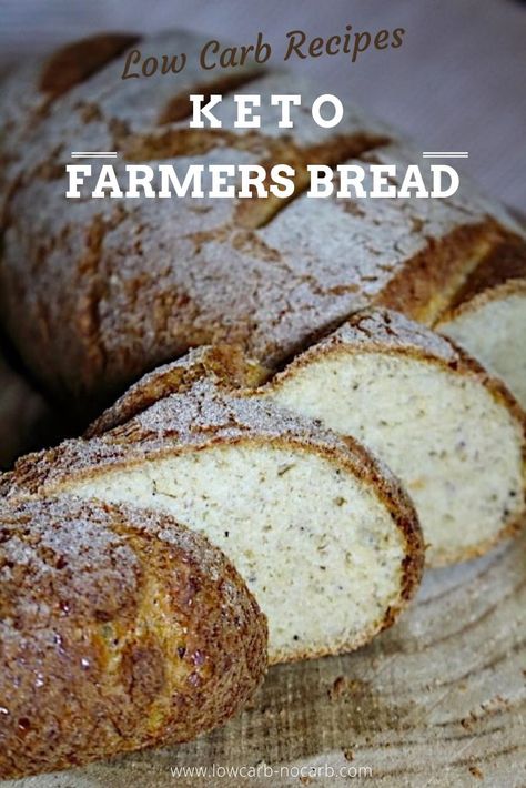 Farmers Bread Recipe, Farmers Bread, Keto Brood, Low Carb Yogurt, Fiber Bread, Best Keto Bread, Keto Easy, Lowest Carb Bread Recipe, Oat Fiber