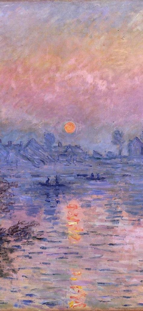 Claude Monet's Paintings, Impressionist Paintings Famous, Monet Claude Paintings, Impressionist Paintings Claude Monet, Monet Phone Background, Impressionism Painting Wallpaper, Art Impressionism Paintings, Iphone Background Painting, Claude Monet Art Wallpaper