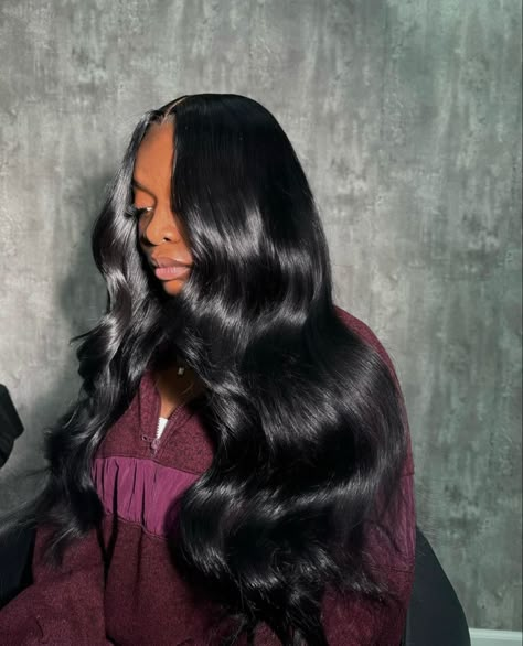 2x6 Closure Sew In, Sew In Hairstyles With Closure, 2x6 Closure, Sew In Wig, Body Wave Bundles, Cool Braid Hairstyles, Playing With Hair, Brazilian Body Wave, Voluminous Hair