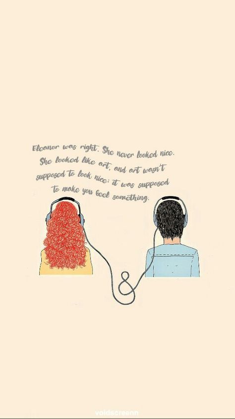 Eleanor and Park by Rainbow Rowell Eleanor And Park Fan Art, Park Quotes, Eleanor And Park, Rainbow Rowell, Romantic Books, Three Words, Fan Book, How To Look Better, Rainbow