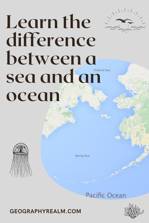 While some use the terms ocean and sea interchangeably, there is a difference in the geographic definitions of those two terms. #geography #ocean #sea Learn Geography, Ocean Names, Life Knowledge, Ocean Science, Save Our Oceans, Southern Ocean, Common Phrases, Oceanography, Bedroom Color