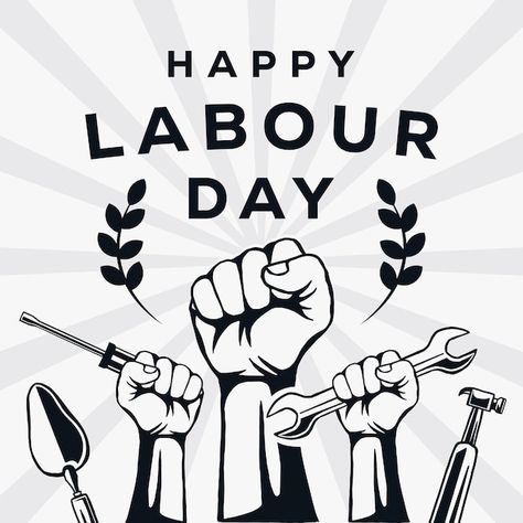 Labor Movement, Happy Labour Day, Labor Rights, Day Illustration, Expressive Art, Happy Labor Day, Time To Celebrate, Labor Day, Labour