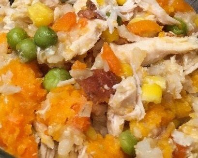 Scooby Stew For Dogs, Crockpot Chicken For Dogs, Homemade Dog Food Recipes Chicken, Homemade Dog Food Grain Free, Homemade Dog Food Crockpot, Food Recipes Crockpot, Food Sweet Potato, Homemade Dog Food Vet Approved, Dog Food Recipes Crockpot