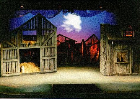 Stable Idea Roof Pictures, Teaching Theatre, Set Construction, Theatre Inspiration, Fiddler On The Roof, Charlotte's Web, Set Design Theatre, Stage Set Design, Barn Painting