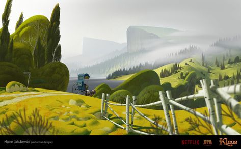 ArtStation - Klaus :: nature concept art, Marcin Jakubowski Nature Concept Art, Klaus Background, Exterior Perspective, Bg Reference, Ambient Art, Environment Sketch, Sketch Background, Spa Studio, Bg Design