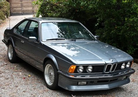 1985 BMW M635CSi My second BMW 635 was a 1989 635CSI, just like this one. I got a speeding ticket with my son Marcos on our way to a swimming competition in Cincinnati Marcos was competing in.  Same beautiful color as this one but with Tan leather interior. Bmw M635csi, Swimming Competition, Bmw 635 Csi, Bmw Old, Bmw 635, Speeding Ticket, Bmw E24, Bmw E9, Bmw Vintage