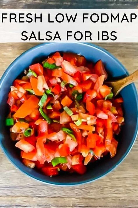 Low Fodmap Salsa Recipe - Easy and Fresh Low Fodmap Salsa Recipe, Low Fodmap Appetizers, High Histamine Foods, Low Fodmap Vegetables, High Fodmap Foods, Fodmap Lunch, Fodmap Breakfast, Low Fodmap Snacks, Fodmap Snacks