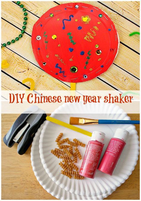 This DIY Chinese New Year Shaker craft for kids is a fun way to celebrate and learn about CNY festivities Chinese New Year Activity For Toddlers, New Year Activities For Toddlers, Shaker Craft, New Year Crafts For Kids, Chinese New Year Kids, News Years Crafts For Kids, New Year Crafts, New Year Activities, Chinese New Year Crafts For Kids