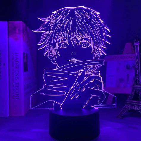 Akutami Gege, Black Lamp Base, Manga Gift, Desktop Lamp, 3d Led Lamp, Bedroom Night Light, 3d Illusion Lamp, Anime Room, Ceiling Fan In Kitchen