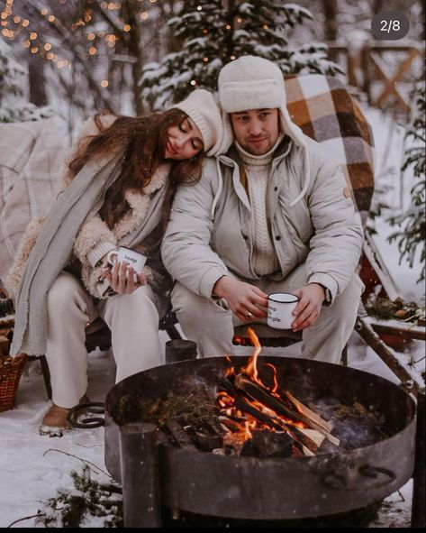 Outdoor Fireplace Photoshoot, Bonfire Photoshoot, Fireplace Photoshoot, Winter Fireplace, Driving Home For Christmas, Snow Time, Halloween Christmas Decorations, Winter Photoshoot, Christmas Photography