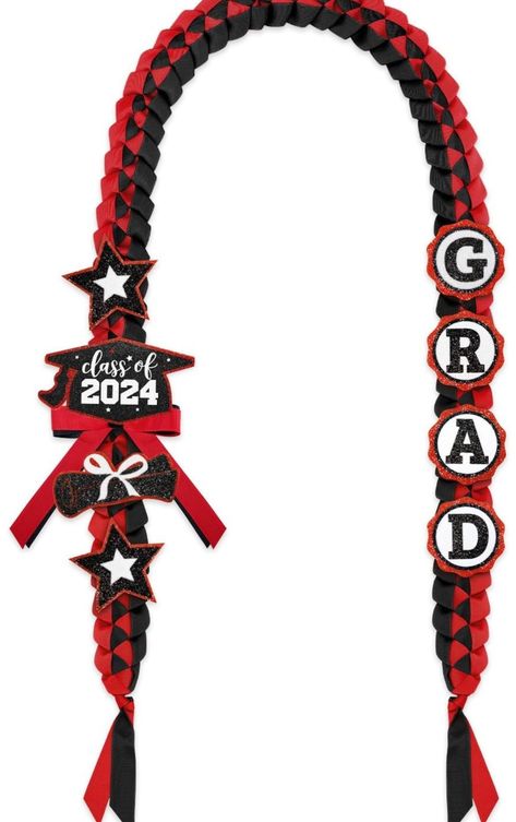 Leis For Graduation Boys, Grad Lays, Graduation Leis For Boys, Graduation Ribbon Leis, Grad Leis, Graduation Leis Diy Ribbons, Lei Graduation, Graduation Leis Diy, Grad Diy