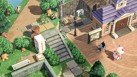 Urban Island, Japanese Town, City Island, Animal Crossing Guide, Animal Crossing Wild World, Acnh Ideas, Acnh Inspo, Image Nature, Island 2