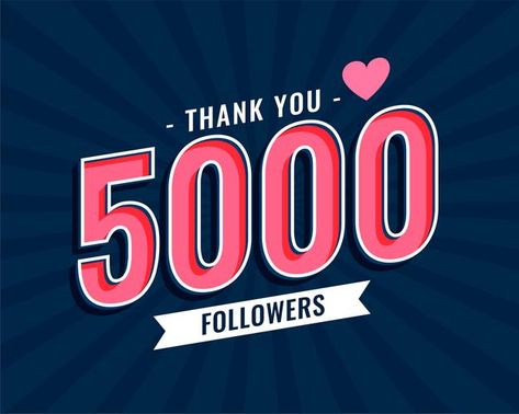 Thank you 5000 social media followers te... | Free Vector #Freepik #freevector 5000 Followers Thank You, 5k Followers Thank You Instagram, 10k Instagram Followers, 5000 Followers, Instagram Likes And Followers, Free Followers On Instagram, Free Followers, Instagram Banner, Bike Photoshoot