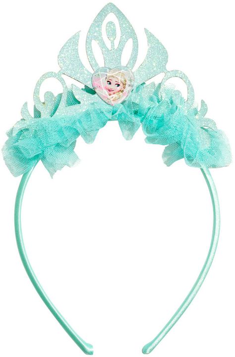 H&M - Headband with Crown - Turquoise/Frozen - Kids Hm Kids, Tulle Decorations, Alice Bands, Frozen Kids, Felt Crown, Alice Band, Plastic Beads, Frozen, H&m