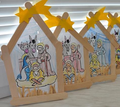 Bible Crafts Sunday School, Children's Church Crafts, Church Crafts, Bible Crafts, Kids Church, Christmas Nativity, Christmas Crafts For Kids, Infant Activities, Task Cards