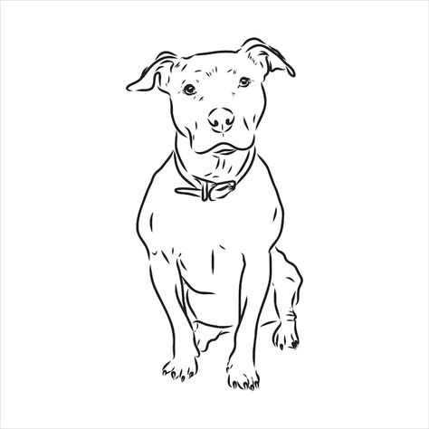 Vector vector sketch drawing pitbull bar... | Premium Vector #Freepik #vector #pit-bull #bulldog #pitbull #bull-terrier Pitbull Barking, Cute Pitbull Drawing, Pitbull Dog Drawing, Pitbull Sketch, Drawing Pitbull, Black And White Pitbull, Pit Bull Drawing, Bull Drawing, Pitbull Lab