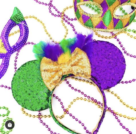 Disney Port Orleans, Diy Mickey Ears, Lilly Pulitzer Fabric, Cute Mickey Mouse, Spring Break Trips, Mardi Gras Shirt, Disney Family Vacation, Mickey Mouse Ears, Minnie Mouse Ears