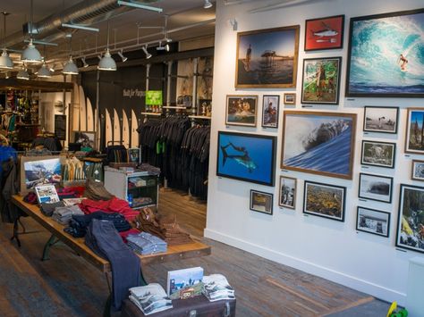 Surf Cafe, Patagonia Shop, Surf Store, Fitting Rooms, Gear Room, Surf Room, Salt Lick, Retail Space Design, Retail Lighting