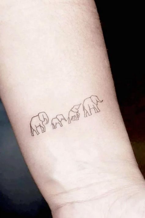 Tattoos Representing Family, Tattoos Meaning Family, Cover Ups Tattoo, Good Family Tattoo, Simbols Tattoo, Matching Family Tattoos, Elephant Family Tattoo, Family Quotes Tattoos, Motherhood Tattoos