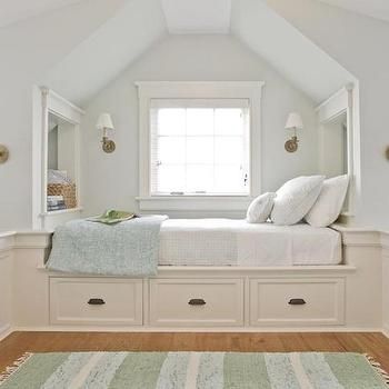 Attic Bedroom Designs, Girls Room Design, Built In Bed, Bunk Rooms, Bunk Bed Designs, Attic Design, Attic Bedrooms, Attic Renovation, Attic Spaces