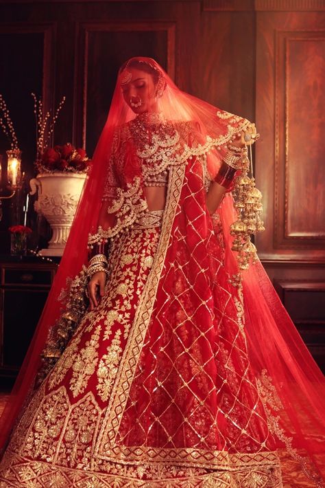 Red Embroidered Lehenga | Manish Malhotra Lehenga Manish Malhotra, Manish Malhotra Bridal Lehenga, Indian Bridal Wear Red, Manish Malhotra Bridal, Manish Malhotra Lehenga, Red Bridal Dress, Indian Wedding Fashion, Latest Bridal Lehenga, Wedding Lehenga Designs