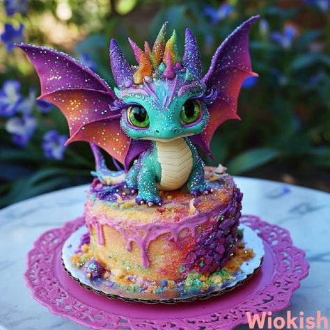 Dragon Cakes For Kids, Dragon Birthday Cakes, Harry Potter Bedroom Decor, Queen Cake, Dragon Cakes, Queen Cakes, Dragon Cake, Harry Potter Bedroom, Dragon Queen