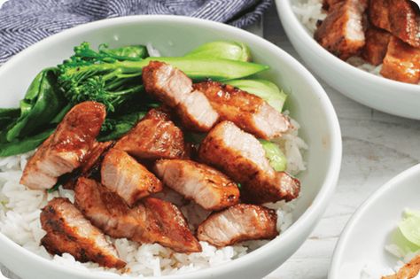 Recipe supplied by Australian Pork Limited.... Pork Rashers Recipe, Sticky Asian Pork, Asian Pork Belly, Rabbit Recipes, Sticky Pork, Asian Pork, Sweet Chilli Sauce, Asian Inspired Recipes, Rabbit Food