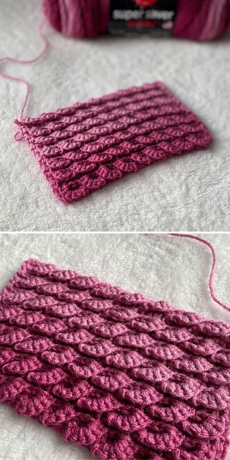 The Best Crochet Stitches for Beginners - Pattern Center Crochet Stitches For Fluffy Yarn, Cinnamon Stitches Crochet, Crochet Pearl Stitch, Fancy Crochet Stitches Free, Crochet Scales Pattern, Rare Crochet Stitches, Fluffy Crochet Stitch, Crochet Closed Stitches, Best Blanket Crochet Stitch