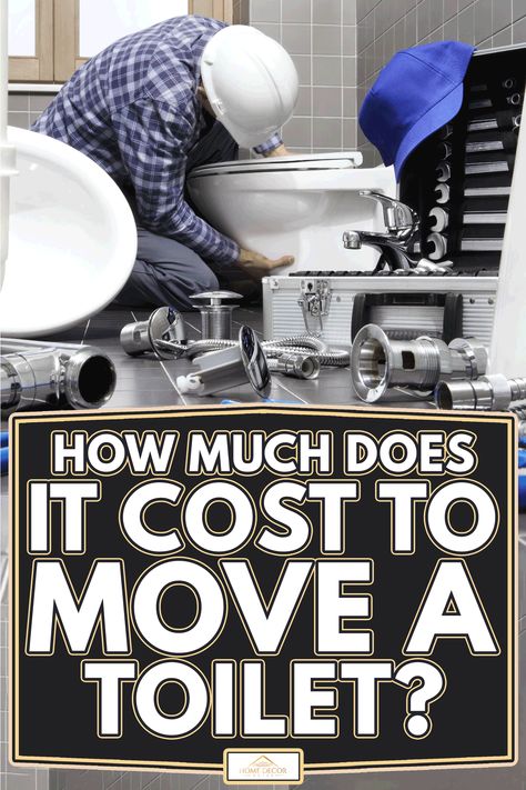 How Much Does It Cost To Move A Toilet? Move Toilet Location, Moving A Toilet Location, Moving Toilet Location, How To Move A Toilet Location, Moving Plumbing In Bathroom, How To Unstop A Toilet, How To Fix A Running Toilet, Basement Toilet, How To Install A Toilet Plumbing