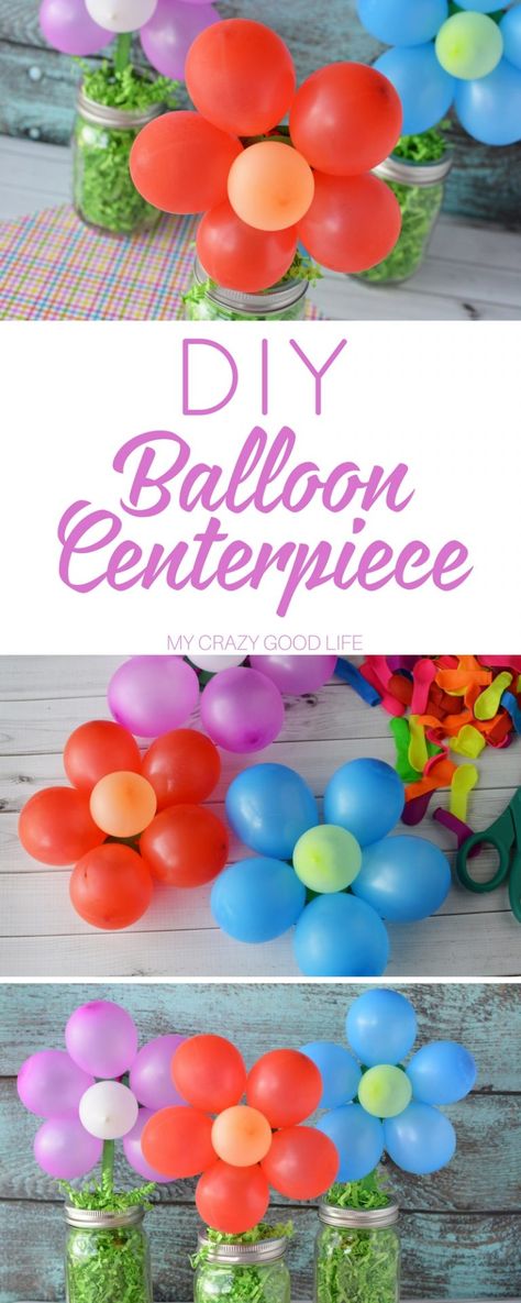 Making this DIY balloon centerpiece is quick and easy. They're so fun and festive I'm sure you'll find ways to use them for all kinds of parties and events! Balloon Centerpieces Wedding, Kids Party Centerpieces, Masquerade Centerpieces, Balloon Centerpiece, Balloon Bouquet Diy, Trolls Birthday Party, Amazing Crafts, Balloon Crafts, Diy Balloon