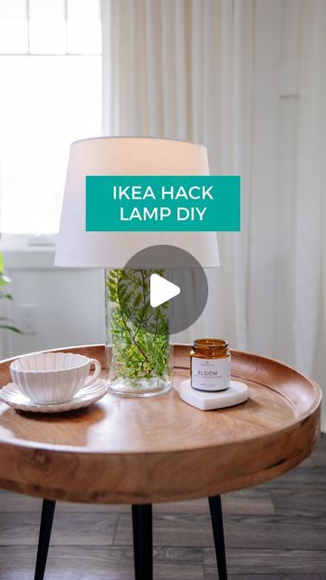 Christina Dennis | IKEA hack time! Let's create a cordless lamp out of the IKEA VARDAGEN jar. It's tall and slender, so I thought this jar was the perfect... | Instagram Diy Battery Operated Lamp, Ikea Lighting Hack, Ikea Lamp Hack, Ikea Vardagen, Ikea Lighting, Fill The Jar, Lighting Hacks, Diy Table Lamp, Cordless Lamp