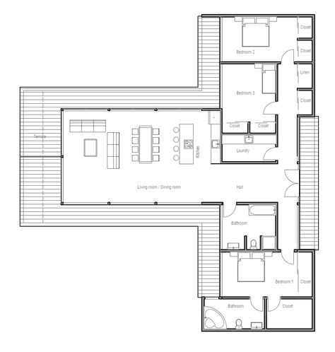 < Rambler House Plans, Windows House, Endless Pools, Modern Contemporary House Plans, Cottage Plans, Modern House Floor Plans, Modern Contemporary Homes, House Plans One Story, Casa Country