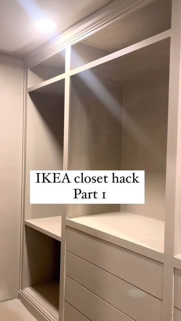 @first_flip on Instagram: "Custom closet for under 2000$ I love a good ikea hack and am so happy with the way mine turned out. Give us a call if you need a custom closet installed in your house! Follow along for part 2 to see the closet complete! • #trending #ikeahack #ikeapax #customcloset #diy #shoerack" Ikea Closet Upgrade, Trending Wardrobe Design 2024, Aurdal Closet Ikea Hack, Ikea Pax Laundry Room, Ikea Aurdal Closet Hack, Ikea Walk In Closet Ideas, Aurdal Closet Ikea, Ikea Closet Ideas, Closet Rebuild