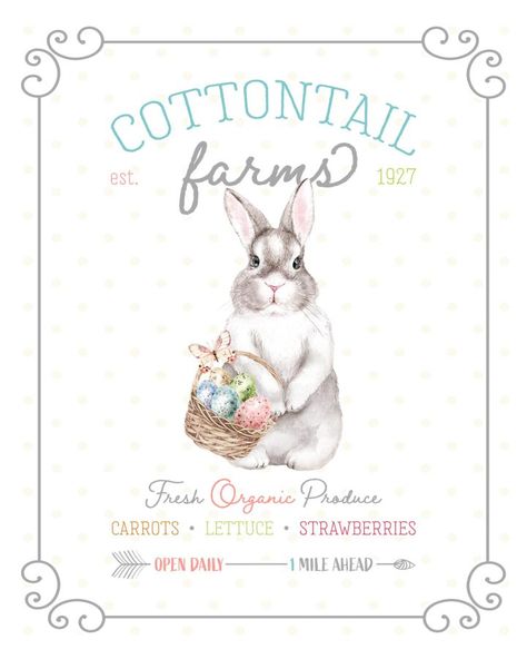 Free Printable Artwork, Free Printable Crafts, Spring Printables, Easter Craft Decorations, Cottage Market, Free Vintage Printables, Easter Printables Free, Free Printable Art, Easter Signs