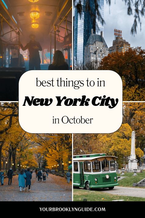 October in NYC: Can't-Miss Events, Festivals, and Fall Fun - Your Brooklyn Guide Nyc October Things To Do, Nyc In October, New York Activities, Brooklyn Guide, Nyc Sightseeing, Nyc October, October Events, York Things To Do, Nyc Attractions