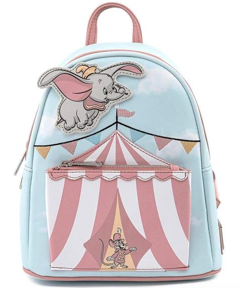 New EXCLUSIVE Souvenir Released for Disney Visa Cardmembers Dumbo Flying, Disney Bags Backpacks, Backpack Collection, Dumbo The Flying Elephant, Loungefly Backpack, Cute Mini Backpacks, Flying Elephant, Disney Loungefly, Mini Mochila