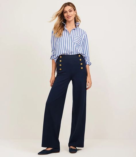 LOFT @ Work: Women's Casual Work Clothing | Loft Casual Work Clothes, Celebrity Baby Names, Sailor Pants, Practice Outfits, Jumpsuit Chic, Aesthetic Outfit Ideas, Maxi Tank Dress, Casual Work Outfits, Celebrity Outfits