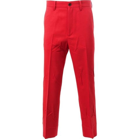 Gucci cropped tailored trousers ($880) ❤ liked on Polyvore featuring men's fashion, men's clothing, men's pants, men's casual pants, red, mens tailored pants, mens red pants, mens cropped pants, men's relaxed fit pants and mens zipper pants Mens Red Pants, Mens Cropped Pants, Red Pants Men, Cropped Pants Men, Mens Tailor, Relaxed Fit Pants, Daily Outfit Inspiration, Zipper Pants, Red Pants