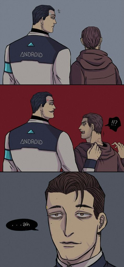 That is Conan’s human Nines X Gavin, Tumblr Writing, Becoming Human, Detroit Being Human, Detroit Become Human, Powerpuff Girls, Creature Art, The Conversation, Illustration Art