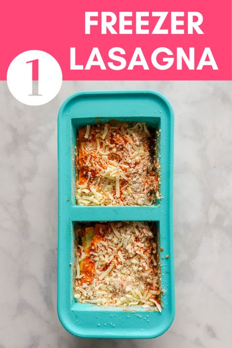 Souper Cubes Meal Prep, Individual Freezer Meals, Freezer Lasagna, Freezer Casseroles, Souper Cubes, Freezer Lunches, Frozen Lasagna, Freezer Recipes, Freezable Meals