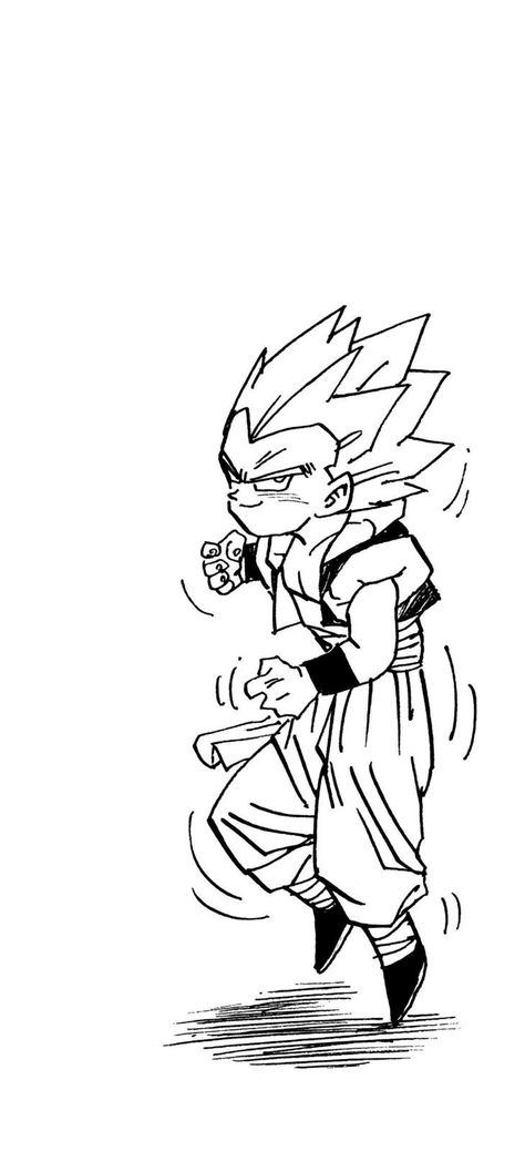 Dragon Ball Z Reference, Dragon Ball Z Art Drawing, Goten Drawing, Dragon Ball Poses Reference, Akira Toriyama Art Style, Dragon Ball Training, Dbz Art Goku, Dbz Sketch, Manga Wallpaper Black And White