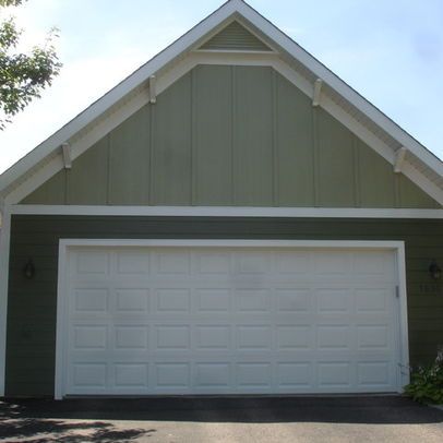 Board and batten in the gables. Board And Batten Gable End, Gable Vents On House Exterior, James Hardie Mountain Sage, Hardie Mountain Sage, Sage Siding, Dutch Lap Siding, Hardie Board, James Hardie Siding, Exterior House Renovation